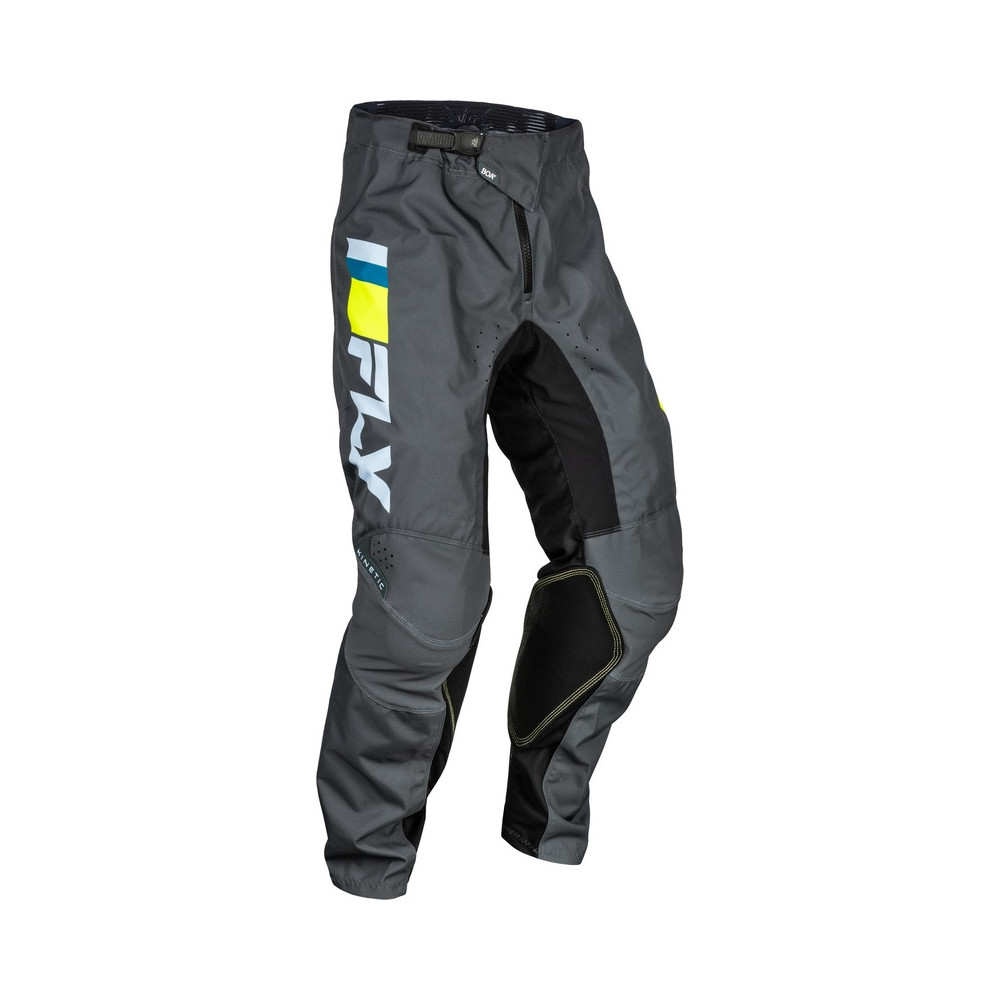 Pantalon FLY RACING Kinetic Prix - Ice Grey/anthracite/jaune fluo