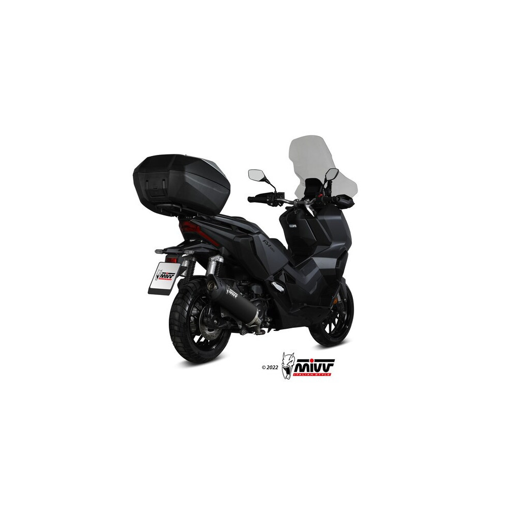 Silencieux MIVV Mover - Inox noir Honda 350 ADV / Forza / SH 2022-