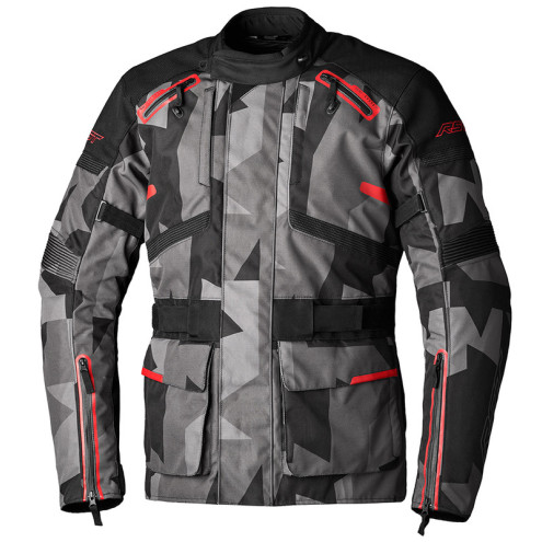 Veste RST Endurance CE textile - camo/gris/rouge