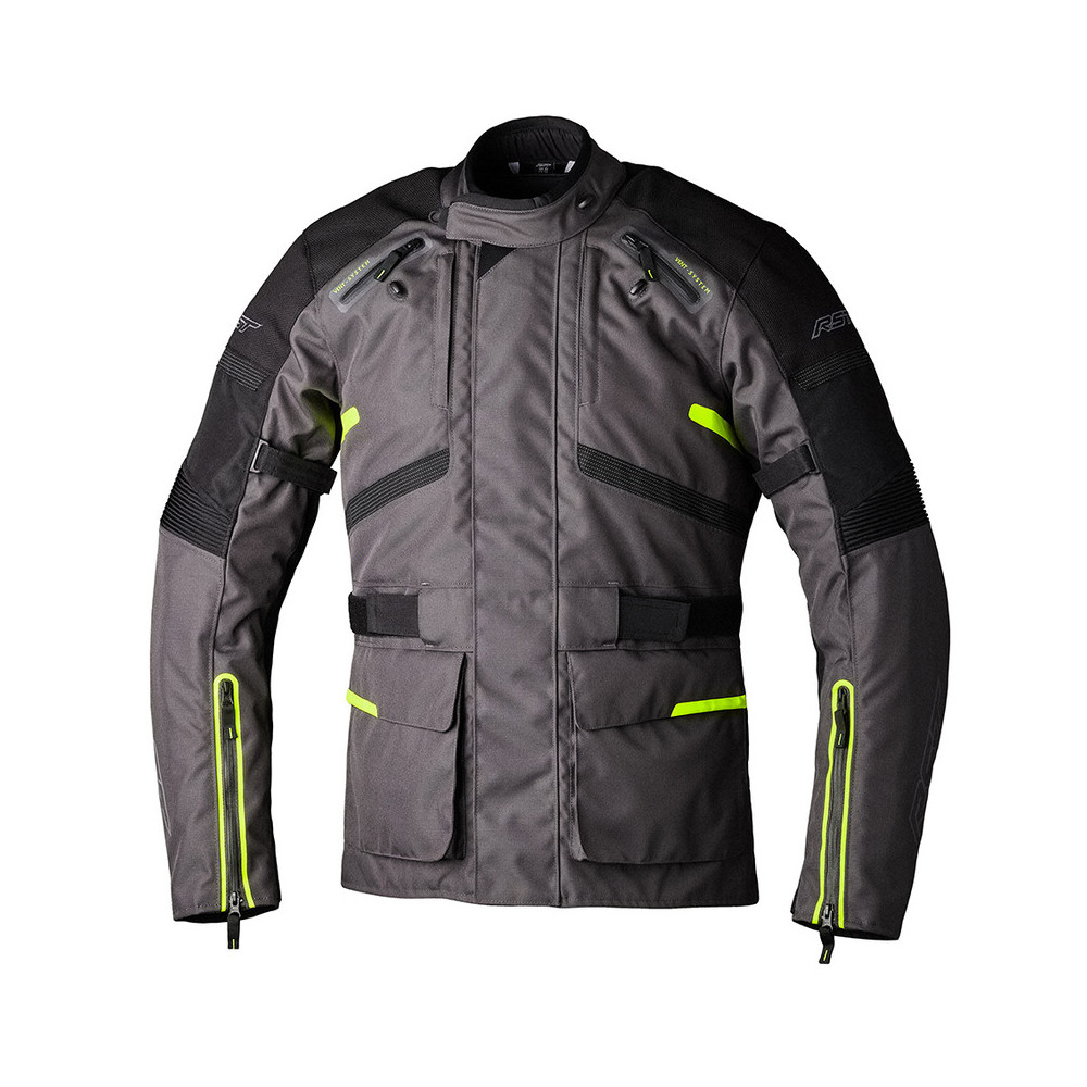 Veste RST Endurance CE textile - graphite/jaune fluo