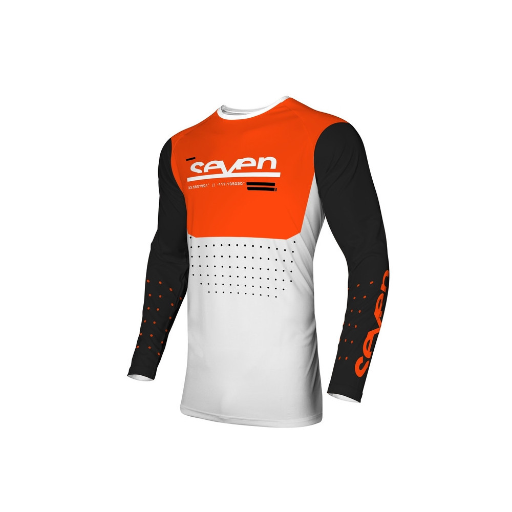 Maillot SEVEN Vox Aperture - blanc/orange