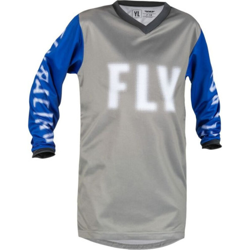 Maillot enfant FLY RACING F-16 - gris/bleu