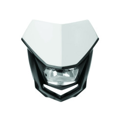 Plaque phare POLISPORT Halo blanc/noir