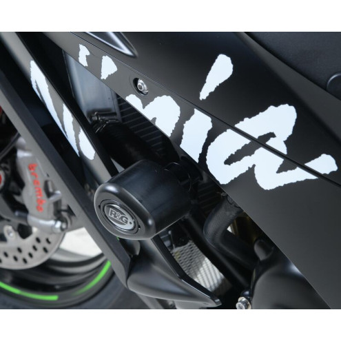 Kit tampons de protection R&G RACING Aero noir Kawasaki ZX-10R