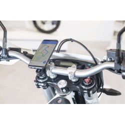 Pack complet SP-CONNECT Moto Bundle fixé sur guidon Samsung S8+ SP CONNECT 2 - AVSmoto Racing Parts 