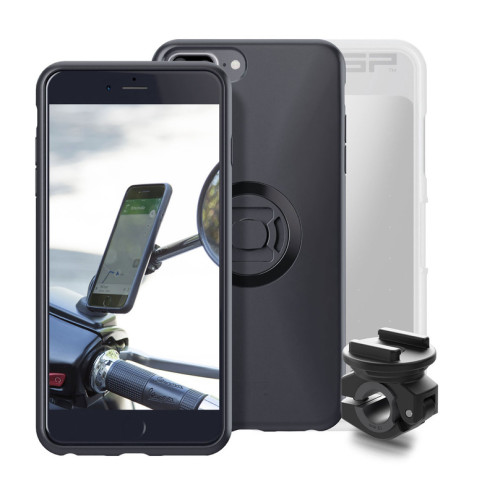 Pack complet SP-CONNECT Moto Bundle fixé sur rétroviseur iPhone 8+/7+/6S+/6+ SP CONNECT 1 - AVSmoto Racing Parts 