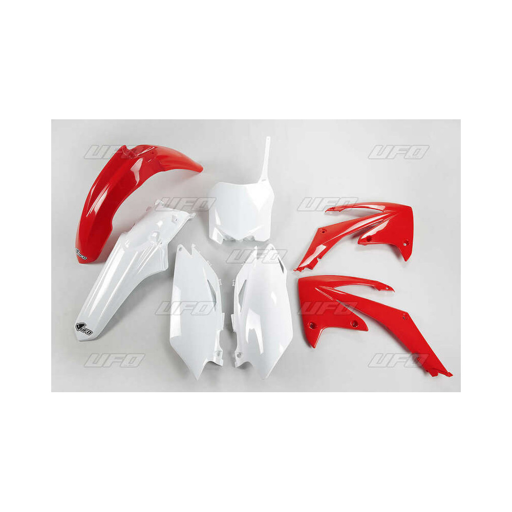 Kit plastique UFO couleur origine rouge/blanc Honda CRF250R/450R