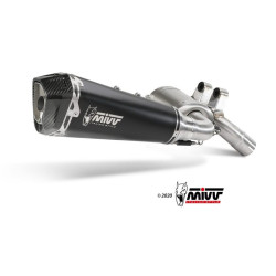 Silencieux MIVV Delta Race - Inox noir  embout carbone BMW F900R 2020-