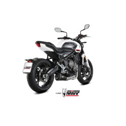 Ligne complète MIVV Delta Race Steel Black/carbone - Triumph Trident 660