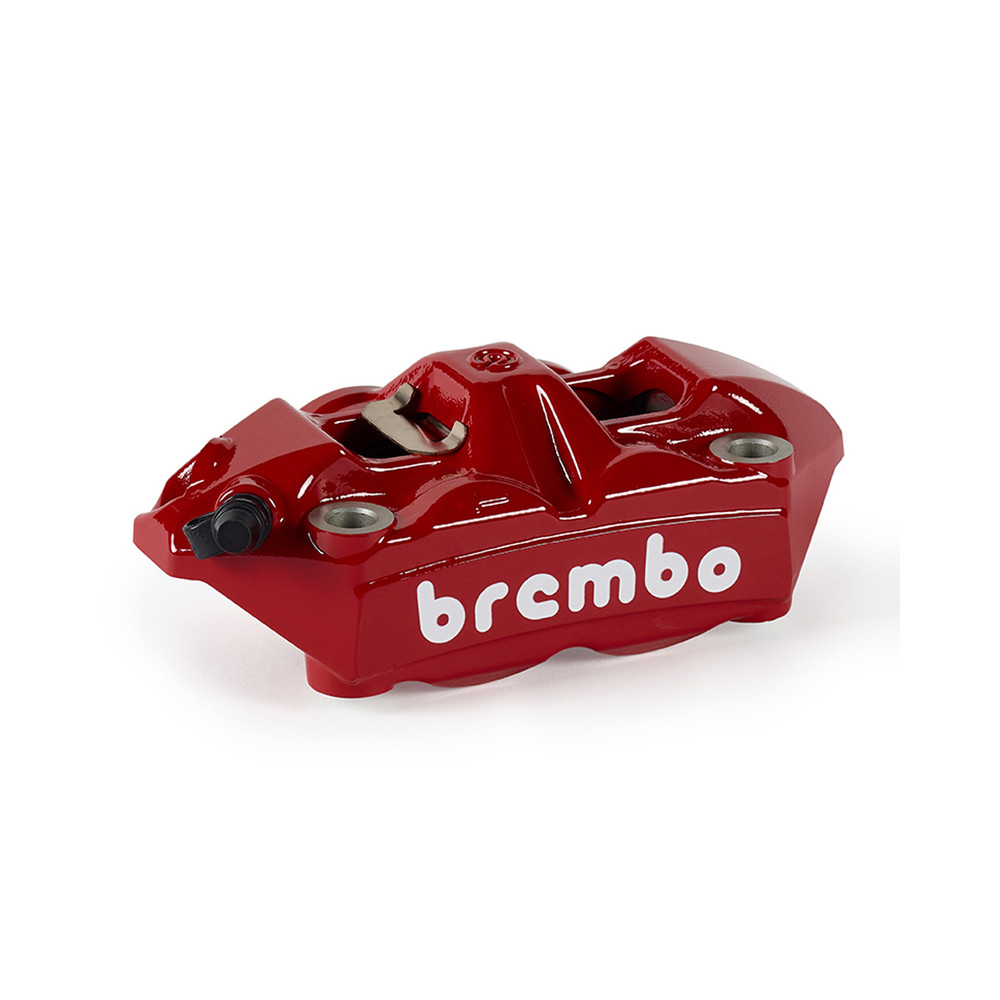 Étrier de frein avant gauche BREMBO UPGRADE M4 ø34mm - rouge logo blanc