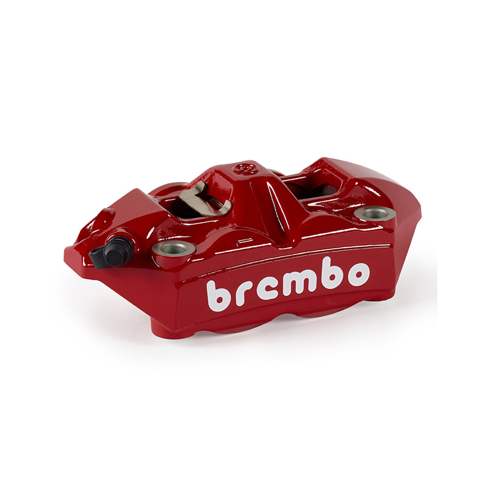 Étrier de frein avant droit BREMBO UPGRADE M4 ø34mm - rouge logo blanc