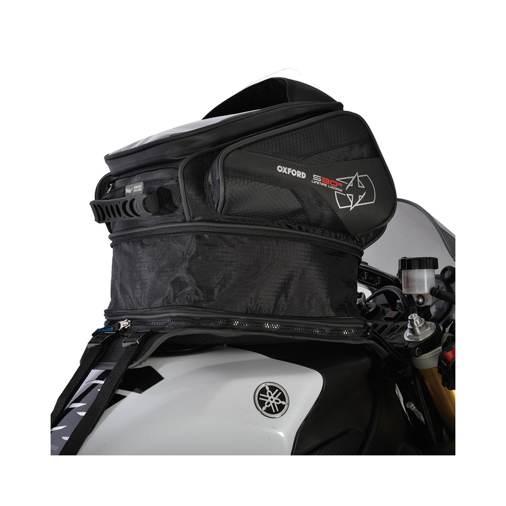 Sacoche de réservoir OXFORD S30 noir 30L Oxford 1 - AVSmoto Racing Parts 