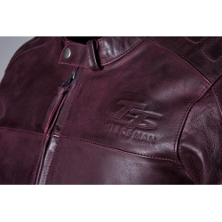 Veste RST Brandish2 cuir CE homme - Oxblood