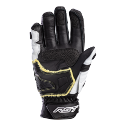 Gants RST Tractech Evo 4 Short blanc/noir cuir taille S