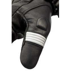 Gants RST Pilot CE cuir - noir/blanc taille L