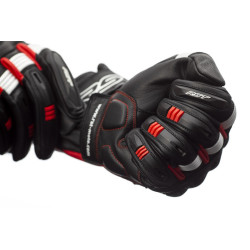 Gants RST Pilot CE cuir - noir/rouge/blanc taille M