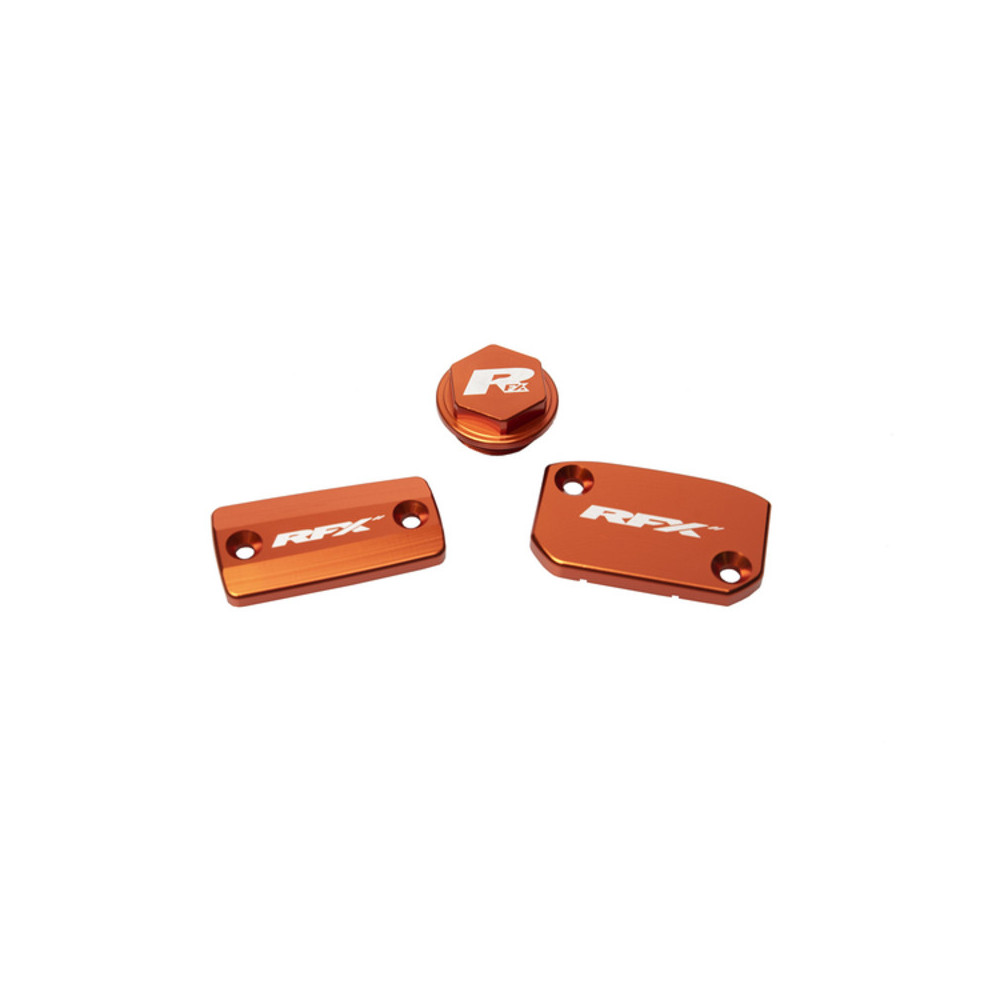 Jeu de bouchons de réservoir RFX Pro (Orange) - KTM SX/SXF (Frein Brembo et embrayage Magura)