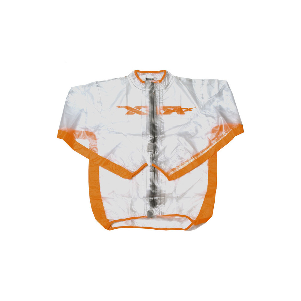 Veste de pluie RFX sport (Transparent/Orange) - taille enfant S (6-8 ans)