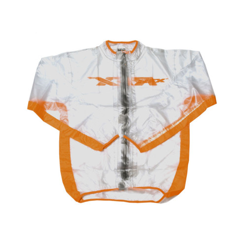 Veste de pluie RFX sport (Transparent/Orange) - taille enfant S (6-8 ans)