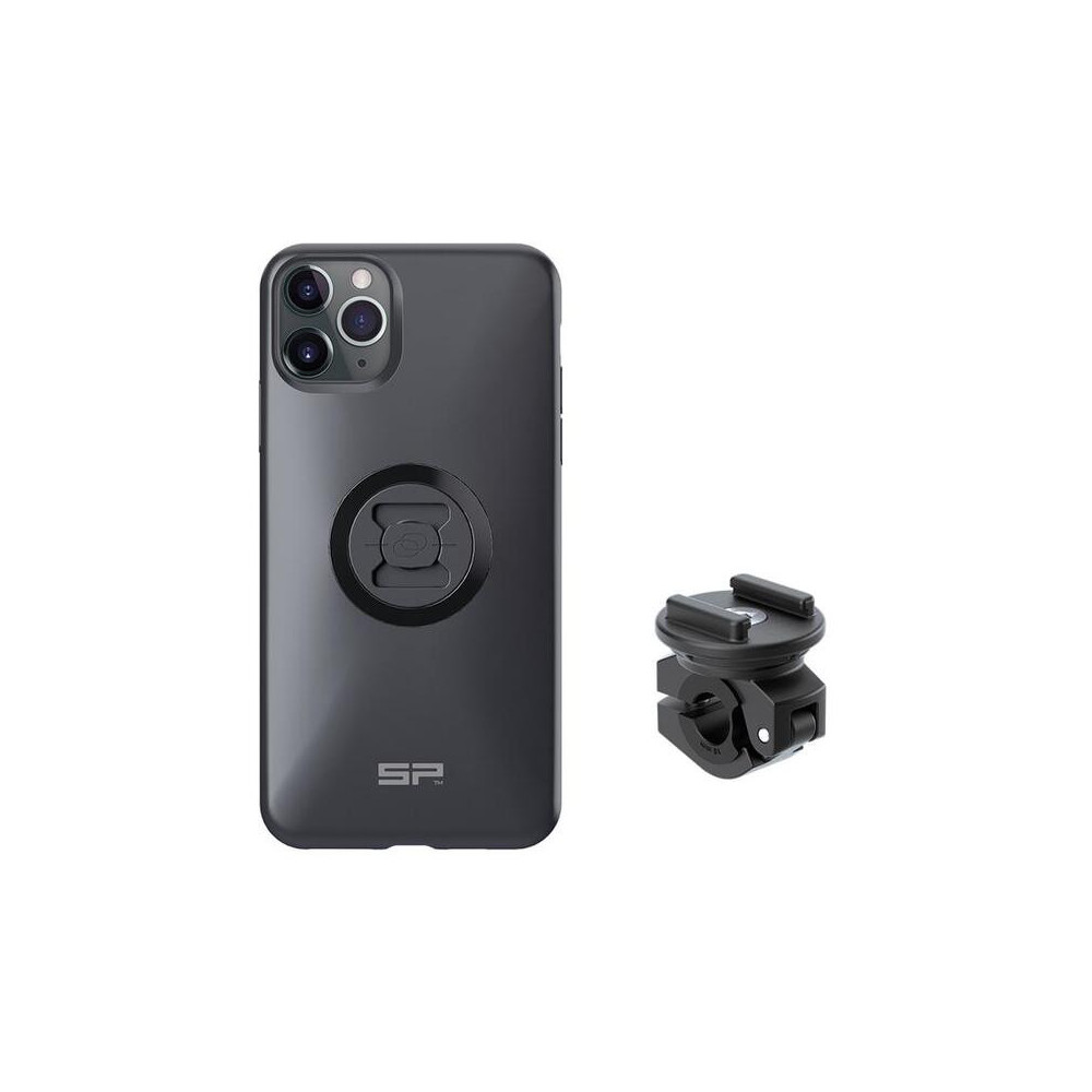 Pack Complet SP CONNECT Moto Bundle fixé sur rétroviseur - iPhone 11 Pro Max SP CONNECT 1 - AVSmoto Racing Parts 