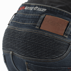 Pantalon RST x Kevlar® Aramid Tech Pro CE textile renforcé - bleu foncé taille L court