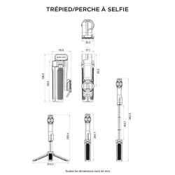 Trépied/perche à selfie QUAD LOCK QUAD LOCK 9 - AVSmoto Racing Parts 