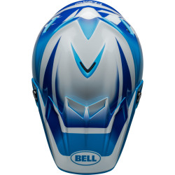 Casque BELL Moto-9S Flex - Rail Gloss Blue/White