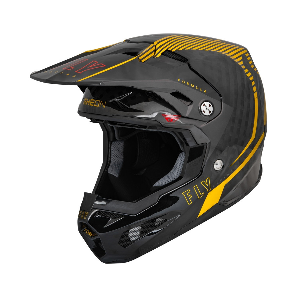 Casque FLY RACING Formula Carbon Tracer - Gold/Black