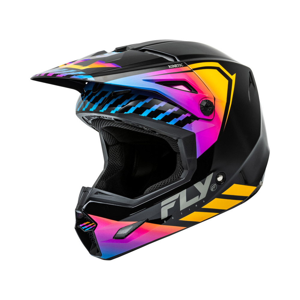 Casque FLY RACING Kinetic Menace - noir/Sunrise