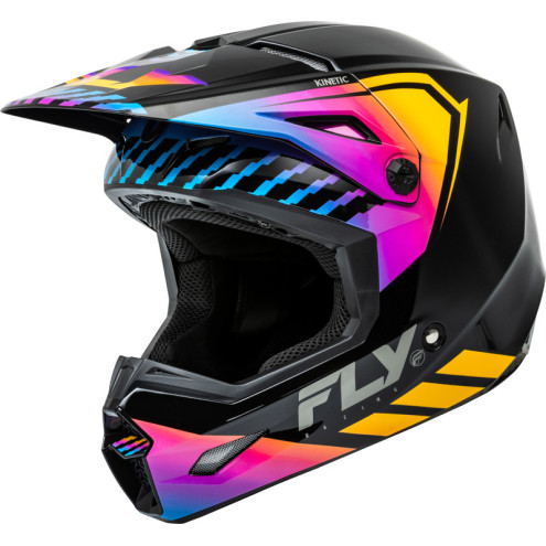 Casque FLY RACING Kinetic Menace - noir/Sunrise