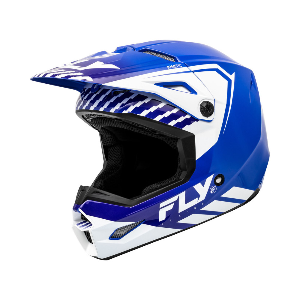 Casque FLY RACING Kinetic Menace - bleu/blanc