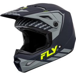 Casque FLY RACING Kinetic Menace - gris mat/jaune fluo