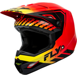 Casque FLY RACING Kinetic Menace - rouge/noir/jaune