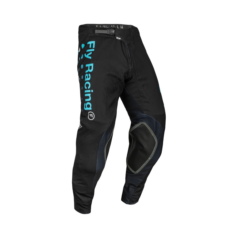 Pantalon FLY RACING Evolution DST Strobe - S.E. Strobe Black/Electric Blue