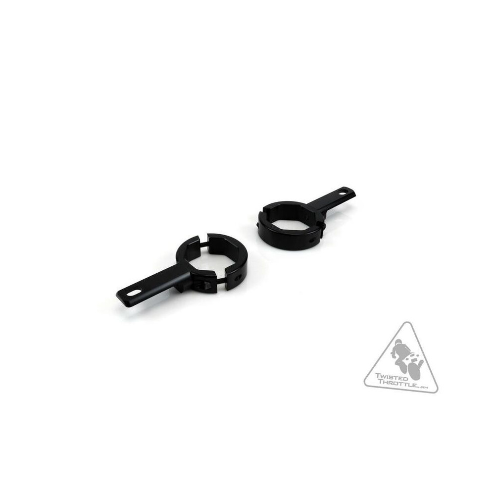 Support éclairage DENALI tubes de fourche Ø39-49mm noir