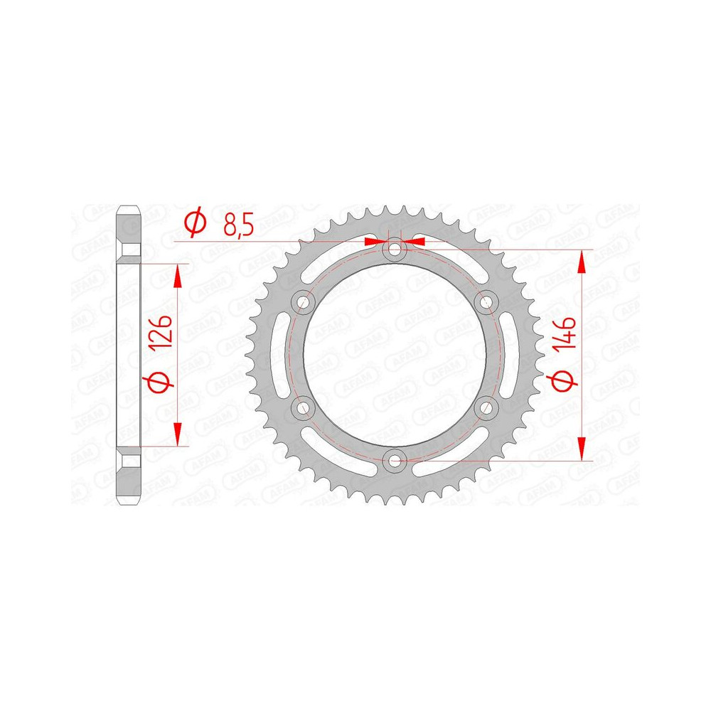 Couronne AFAM acier standard 14207 - 428