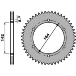 Couronne PBR acier standard 4525 - 428