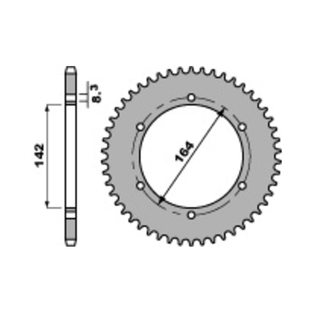 Couronne PBR acier standard 4525 - 428