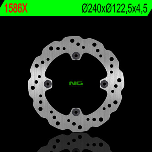 Disque de frein NG BRAKES pétale fixe - 1586X