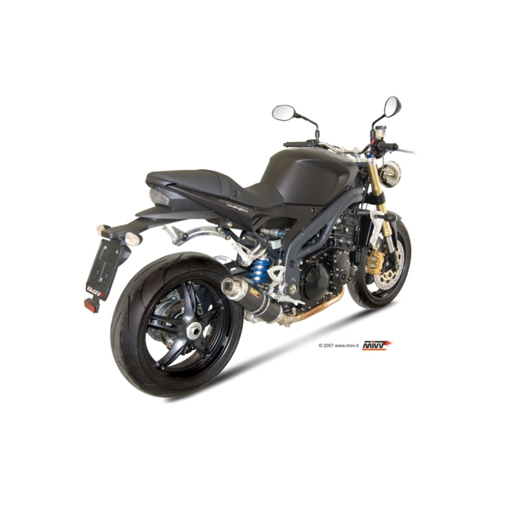 Silencieux MIVV GP carbone Triumph Speed Triple 1050