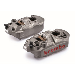 Paire étriers BREMBO UPGRADE M4 monobloc - 108mm/P4 34 (avec plaquettes)