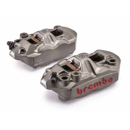 Paire étriers BREMBO UPGRADE M4 monobloc - 108mm/P4 34 (avec plaquettes)