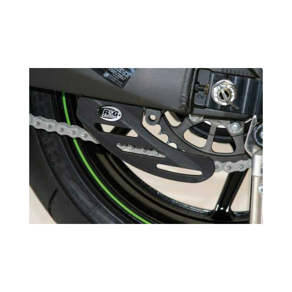 Protège couronne R&G RACING type dent de requin ABS noir