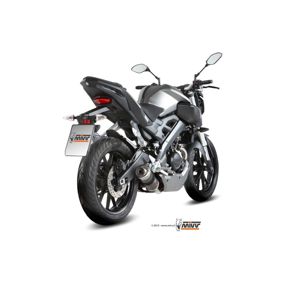 Ligne complète MIVV GP carbone - Yamaha MT-125 15-19 / YZF 125 R 14-18