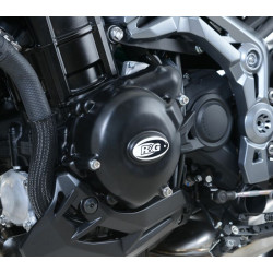 Couvre-carter gauche R&G RACING noir Kawasaki Z900