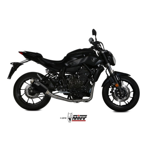 Ligne complète MIVV GP PRO inox noir - Yamaha MT-07 14-20