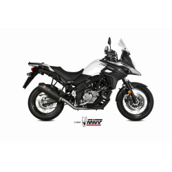 Silencieux MIVV Oval carbone/casquette carbone - Suzuki DL650 V-Strom