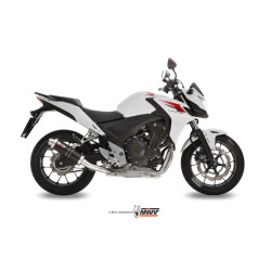 Silencieux MIVV GP - Inox noir Honda CB500F/X - CBR500R 13-15