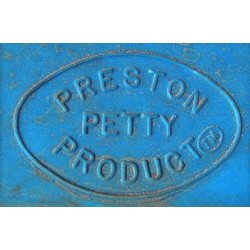 Plaque phare PRESTON PETTY halogène bleu Bultaco