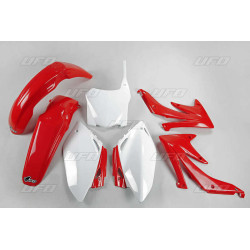 Kit plastique UFO couleur origine rouge/blanc (2008) Honda CRF450R